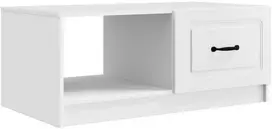 Kavos staliukas Balta 90 x 50 x 37 cm Apdirbta mediena