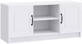 TV staliukas Televizoriaus spintelė Balta 102 x 34,5 x 47 cm