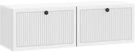 TV staliukas Sieninė TV spintelė Balta 98 x 31 x 30 cm Apdirbta mediena
