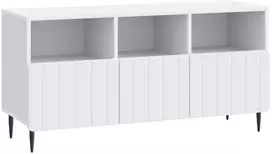 TV staliukas Televizoriaus spintelė su stalčių Balta 102 x 34,5 x 50 cm