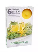Admit Arbatinės žvakės nuo uodų Citronella 6vnt Maxi