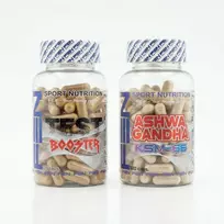 Fen Papildai Sportui Papildų rinkinys vyrams: FEN Test Booster + Ashwagandha KSM-66