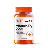 VITAMIN D3 Vitaminas D3 2000TV, 60 kapsulių