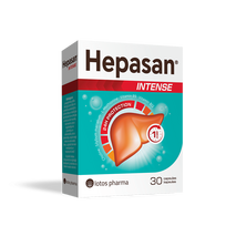 HEPASAN INTENSE Kompleksas kepenims su vitaminu B12, 30 kapsulių