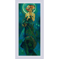 The Moon after A. Mucha’s Artwork. Siuvinėjimo rinkinys iš RIOLIS Nr.: 2340