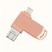 USB laikmena 3-in-1 USB Atminties Raktas,  Rožinis