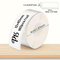 Nešiojamas termo etikečių spausdintuvas,  12-40 mm baltas