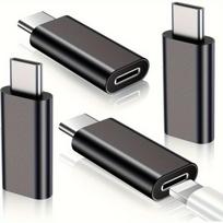 4 vnt. adapterių rinkinys iPhone USB-C,  Juoda