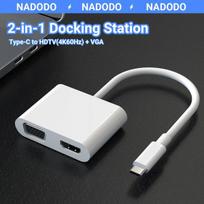 USB-C HDMI VGA adapteris, ABS