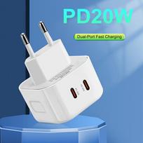 40W dviejų USB-C adapteris