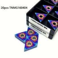 Karbido tekinimo plokštelės TNMG160404-MA, 20 vnt., 20 vienetų