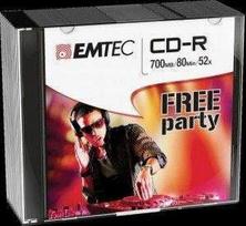 Emtec CD-R 700MB 52x10 vnt.(ECOC801052SL)