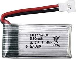 3 vnt. 3,7 V 380 mAh įkraunama Li-Po baterija, skirta Hubsan X4 H107c H107d H107L, Syma X11 X11C, HS170 Rc Quadricopter