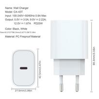 20 W USB-C greito krovimo adapteris