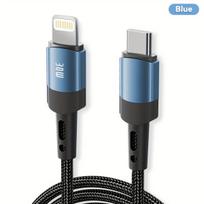 MFi USB-C Lightning laidas 1m, Mėlyna