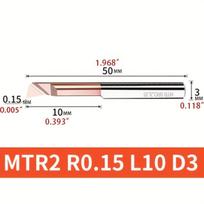 Volframo karbido gręžimo įdėklas MTR2 R0.15 L10 D3, MTR 2 R0.15 L10-1PC