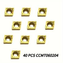 CNC tekinimo staklių plokštelės CCMT060204, 40 vnt., 40 vnt