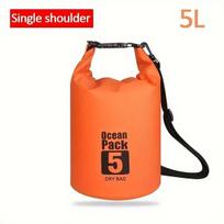 Vandeniui atsparus sausas krepšys Ocean Pack 5L, oranžinis,  Oranžinė