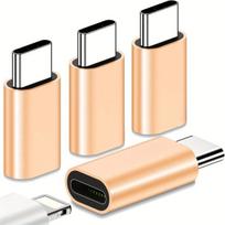 4 vnt. adapterių rinkinys iPhone USB-C,  Auksinis