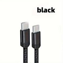 USB-C greito įkrovimo laidas,  Juoda