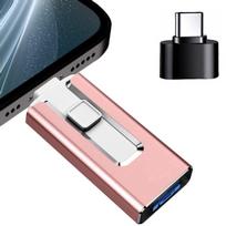USB laikmena USB 3.0 atmintukas iPhone ir Android,  Rožinis