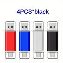 USB laikmena 4vnt USB atminties laikmena OTG,  Juoda