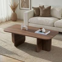 Kavos staliukas Akira Venezia Walnut, 120x60x41 cm, riešutmedžio spalvos
