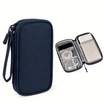 Power Bank ir laidų dėklas,  Tamsiai mėlyna
