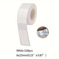 Nešiojamas termo etikečių spausdintuvas,  6-22 mm baltas