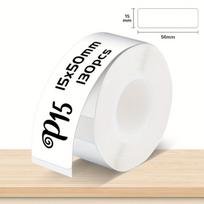 P15 termo etikečių lipni juosta, 15-50 mm baltas
