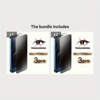 Privatumo apsauginis stiklas iPhone, „iPhone 15 Pro“ + „iPhone 15 Pro Max“*2