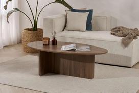 Kavos staliukas Orba Walnut, 120x65x40 cm, riešutmedžio spalvos