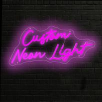 Pritaikomas LED neoninis sieninis ženklas, Rožinis