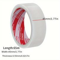 Skaidri pakavimo lipni juosta 45mm pločio, 45mm*1cm