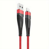 USB greito įkrovimo Lightning laidas, Raudona