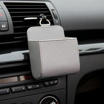 Daugiafunkcinis dirbtinės odos automobilio organizatorius, pilka