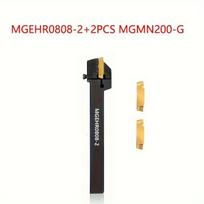 Karbido tekinimo įrankio laikiklis MGEHR0808-2 su plokštelėmis, MGEHR0808-2+2PCS MGMN200-G