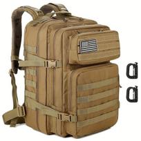 Taktinė karinė kuprinė žygiams, stovyklavimui, 45L,  Tan