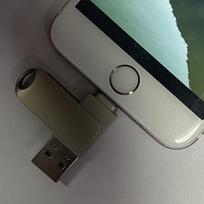 USB laikmena USB atmintinė iPhone/iPad įrenginiams,  Sidabrinis