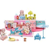 WOOPIE 2 in 1 XXL Kemperis Lėlių Namelis su Priedais