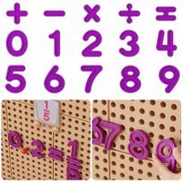 MASTERKIDZ Skaičiai ir simboliai STEM sienelėms 82 vnt. matematikos rinkinys
