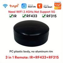 WiFi IR+RF universalus nuotolinio valdymo pultas, juoda