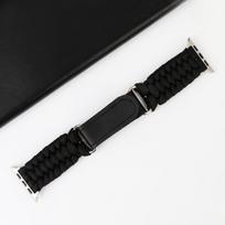 Išmanusis laikrodis Reguliuojama paracord apyrankė Apple Watch, Juoda