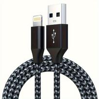 MFi sertifikuotas Lightning laidas,  Juoda Pilka