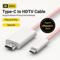 USB-C į HDMI laidas 4K,  ROSA
