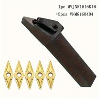 Plieninis mechaninių įrankių rinkinys, 1PCMVJNR1616K16+5PCS VNMG1604