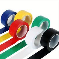 PVC įspėjamoji ir žymėjimo juosta, žalia/balta,  Žalia ir balta