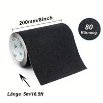 Neslystanti juosta BOMEI PACK, juoda, 200mm x 5m