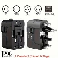 Kelioninis adapteris su USB prievadais