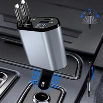 4-in-1 automobilinis įkroviklis 120W